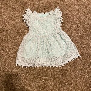 Pale Blue Lace Dress